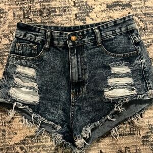 Used daisy duke cotton/denim shorts